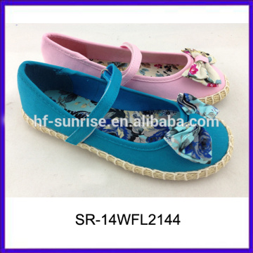 SR-14WFL2144 schöne Mädchen Hanf Seil Schuhe Kinder Mädchen Kleid Schuh Kinder Schuhe Großhandel